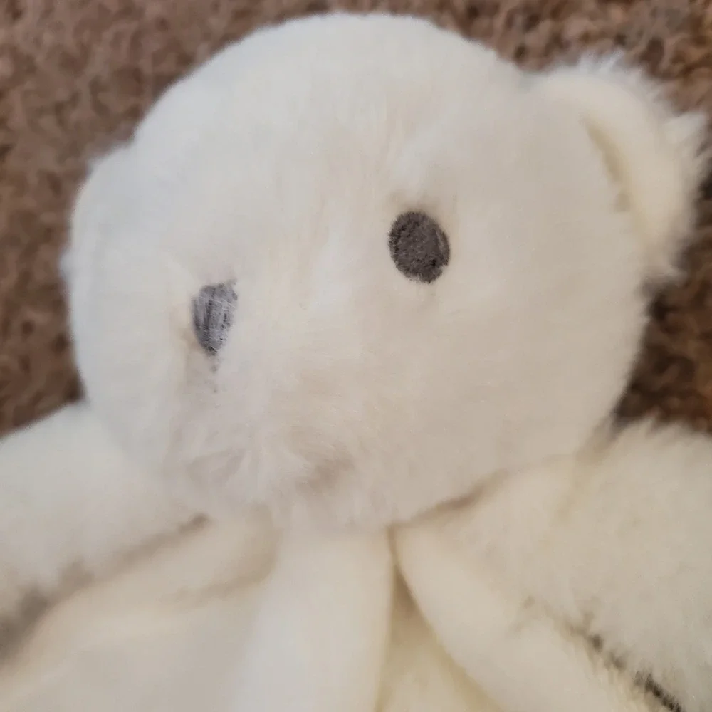 S.L. Home Fashions White Polar Bear Baby Lovey Security Snuggle Blanket Plush